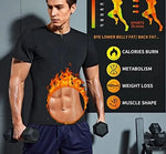 Load image into Gallery viewer, Vensslim Sweat Sauna Suits Men Polymer Zipper Body Shaper Slimming Short Sleeve Waist Trainer Heat Trapping Compression Corset  Amaijoin
