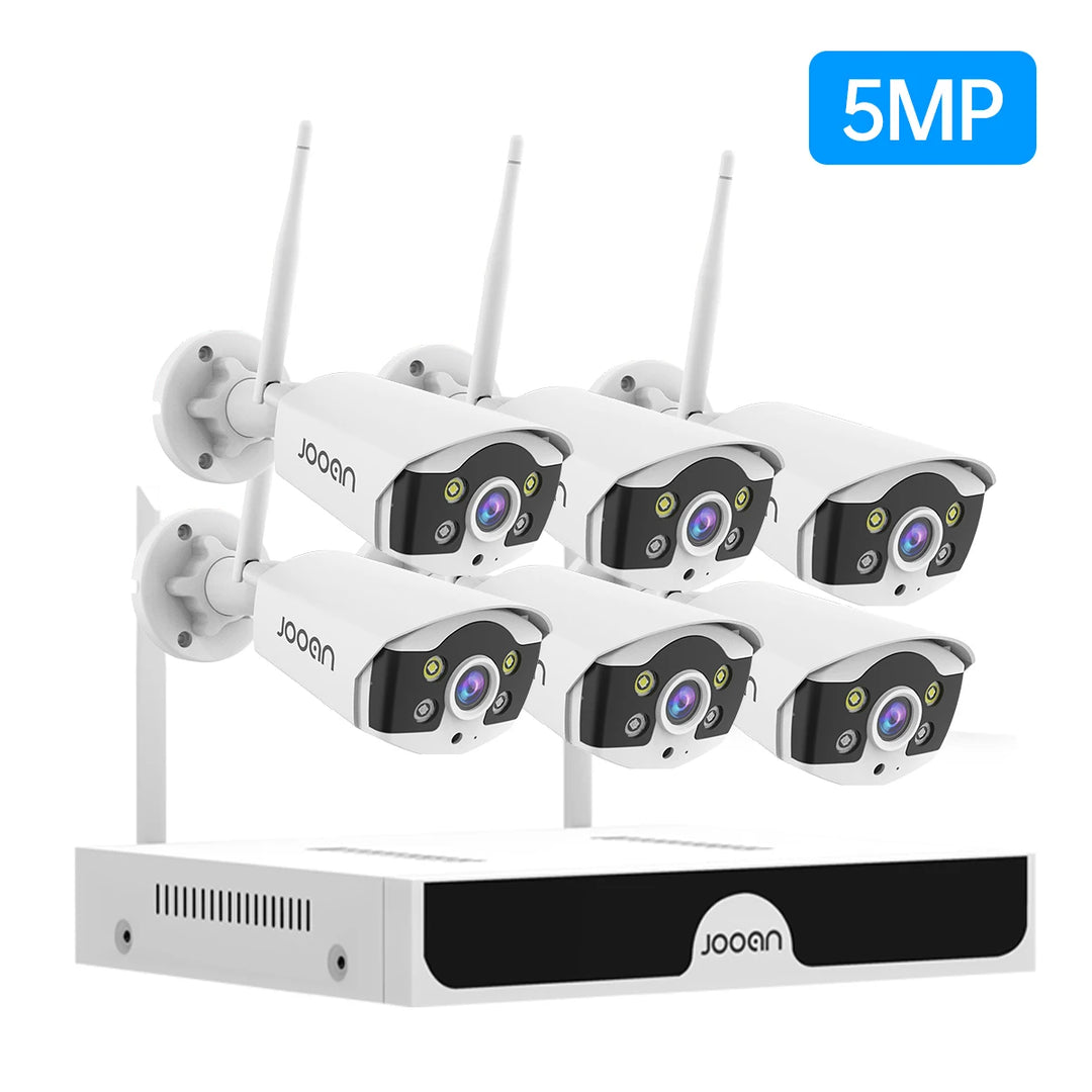 Jooan 3MP 5MP WiFi CCTV System 10CH NVR Security Camera System Two Way Audio Outdoor Wireless IP Cameras Video Surveillance Kit  Amaijoin