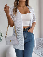 Load image into Gallery viewer, Spring Summer Knitted Cardigan Casual Hollow Out Sun Proof Tops for Women  Amaijoin
