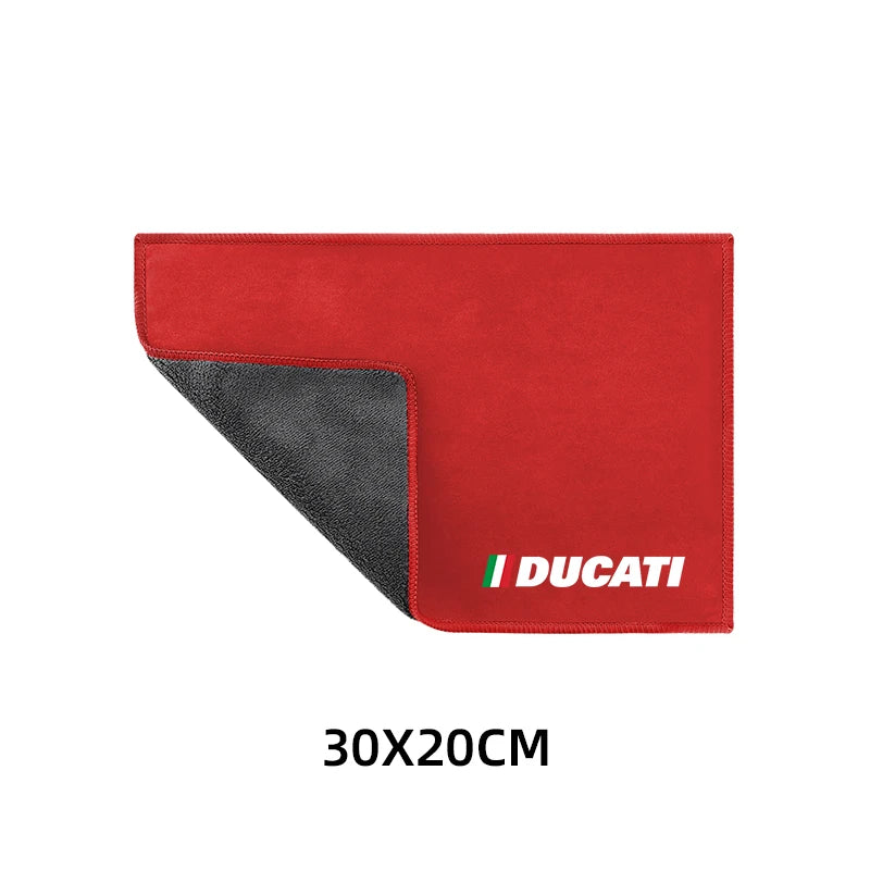 Motorcycle Wash Towel Microfiber Suede Cleaning Rag Cloth For Ducati Hypermotard 950 939 821 796 SP 1100 2007-2020  Amaijoin