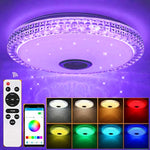 Load image into Gallery viewer, 300W Smart Lamp Ceiling RGB LED Lights Dimmable APP Control Bluetooth Speaker Home Bedroom Living Room Ambient Light  Amaijoin
