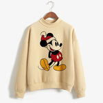 Load image into Gallery viewer, Sweatshirts Turtleneck Minnie Kawaii Cartoon  Anime Sweatshirt Disney Mickey Mouse Hoodie Clothes Girl Boy Top Hoodies  Amaijoin
