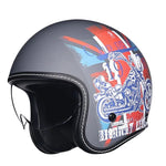 Load image into Gallery viewer, ORZ Retro Motorcycle Helmet Men&#39;s and Women&#39;s Half Helmet Cruise 3/4 Helmet Scooter Cruise  Amaijoin
