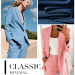 Load image into Gallery viewer, Fashionable Lapel Slim Cardigan Temperament Blazer for Women elegant suit jacket solid color spring autumn coat  Amaijoin
