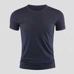 Load image into Gallery viewer, New Men&#39;s Short Sleeve T-Shirt Basic Plain Casual Gym Muscle Crew Neck T-Shirts Slim Fit Tops Tee Summer Man Clothing  Amaijoin
