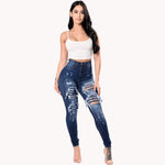 Load image into Gallery viewer, 2023 Autumn High Waist Ripped Jeans For Women Fashion Stretch Skinny Denim Pencil Pants Casual Slim Trousers S-3XL  Amaijoin
