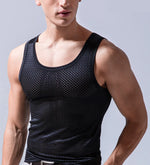 Load image into Gallery viewer, Summer Quick-Drying Thin Breathable Ice Silk Vest Men Tops Sport T Shirts Sleeveless Mesh Hole Tank Tops Gym Clothing Outer Wear  Amaijoin
