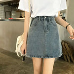 Load image into Gallery viewer, A- line Skirt High-waisted Slimming Denim Mini Dress Spring Summer 2024 New Style Women&#39;s Fashion Trend  Amaijoin
