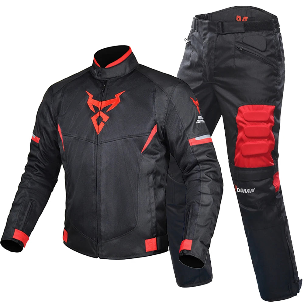 Motorcycle Jacket Protective Clothing Road Commuter Sports Off-Road Riding Clothing Reflective Breathable Durable Anti-Falling  Amaijoin