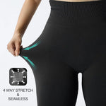 Load image into Gallery viewer, 2023 Seamless Knitted Fitness GYM Pants Women&#39;s High Waist and Hips Tight Peach Buttocks High Waist Nude Yoga Pants  Amaijoin
