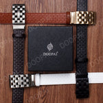 Load image into Gallery viewer, 2023 Men Belt Metal Luxury Brand Automatic Buckle Plaid Genuine Leather Belts for Men Waist Strap Black Male  Amaijoin
