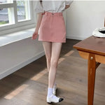 Load image into Gallery viewer, Pink Denim Skirt Women&#39;s Loose-fit Korean Style High-waisted Slimming A- line Bodycon Mini Dress A- skirt  Amaijoin
