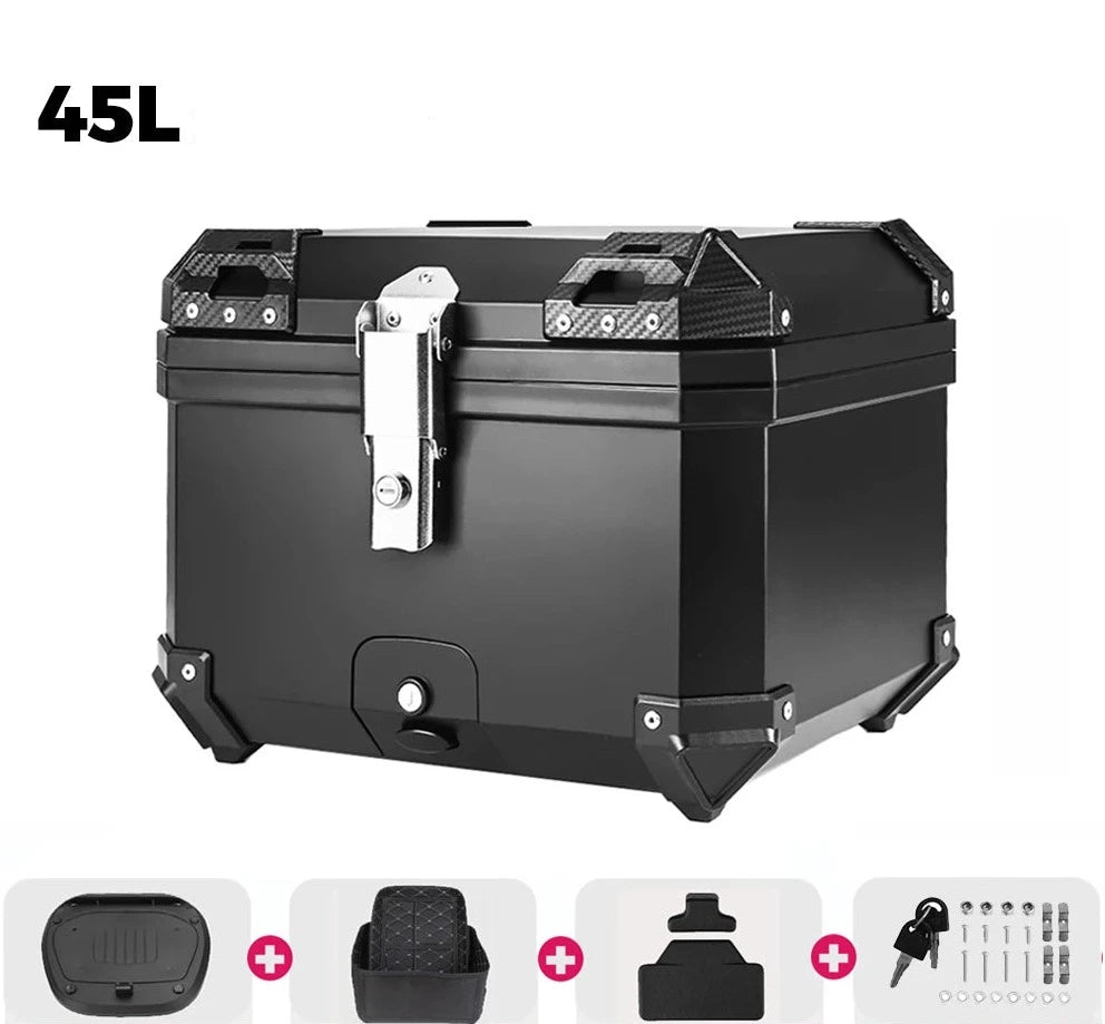 45L Motorcycle Helmet Box Universal Top Tail Rear Luggage Storage Tool Cases Lock For BMW R1200GS R1250GS R1200GS 1200 GS LC ADV  Amaijoin