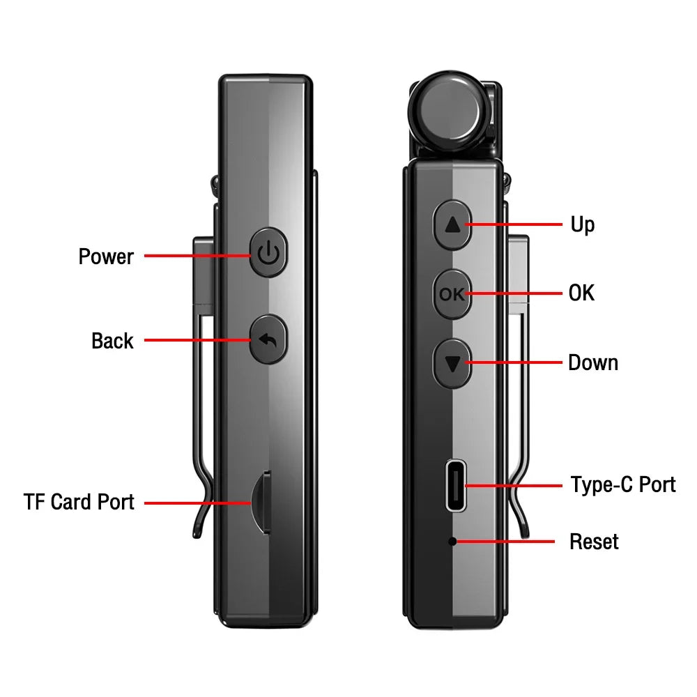 Full 1080P high-definition mini camera with 180 degree rotation infrared night vision portable camera BodyCam small bicycle came  Amaijoin