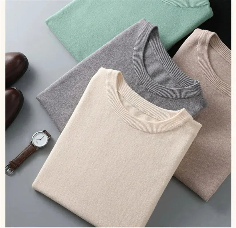 Superfine Merino Wool T shirt Men Base Layer Merino Shirt Wicking Breathable  Cashmere Vest T-shirt Tops 10colors  Amaijoin