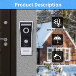 Load image into Gallery viewer, AnjieloSmart 7 Inch Wired Video Door Phone Home Intercom for Apartment Street Doorbell Camera Call Panel Unlock Talk Waterproof  Amaijoin
