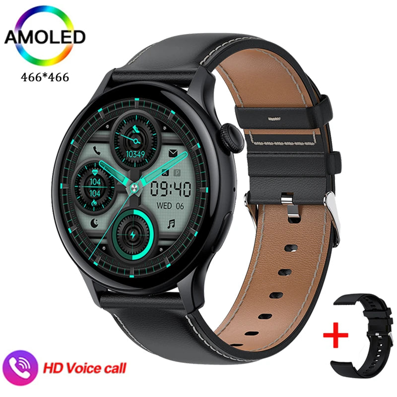 2024 Smartwatch Women 466*466 AMOLED 1.43" HD Screen Always Display Time Bluetooth Call IP67 Waterproof Sports Smart Watch Men  Amaijoin