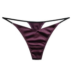 Load image into Gallery viewer, BirdTree 93%Real Silk Sexy Briefs, Women&#39;s Silky Thong Mid Waist, Transparent Erotic T-back, 2024 Spring Summer New P41941QM  Amaijoin
