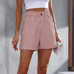 Load image into Gallery viewer, New summer casual pocket striped casual shorts women&#39;s wear  Amaijoin
