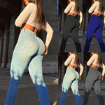 Load image into Gallery viewer, Women&#39;s Jeans Mid Waist Stretch Skinny Denim Pants 2023 Blue Retro Washed Elastic Slim Pencil Trousers  Amaijoin
