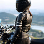 Load image into Gallery viewer, Moto Cycling Leather Jacket Women Cowhide Jacket Fall Prevention Clothing Suit With CE Protector For 4 Seasons  Amaijoin
