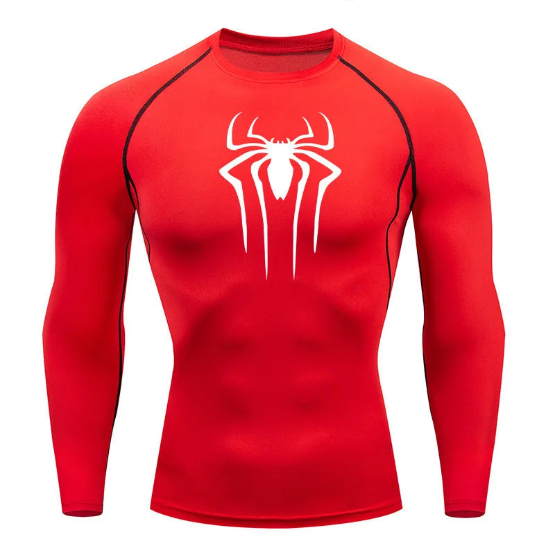 Sun Protection Sports Second Skin Running T-shirt Men's Fitness Rashgarda MMA Long Sleeves Compression Shirt Workout Clothing  Amaijoin