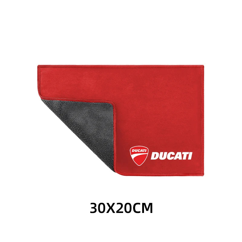 Motorcycle Wash Towel Microfiber Suede Cleaning Rag Cloth For Ducati Hypermotard 950 939 821 796 SP 1100 2007-2020  Amaijoin