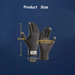 Load image into Gallery viewer, Winter Men Knitted Gloves Touch Screen Cycling Mittens Thicken Warm Wool Cashmere Solid Business Gloves Autumn Winter  Amaijoin
