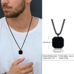 Load image into Gallery viewer, Men Pendant Necklce Geometric,Tiger&#39;s Eye Stone Necklace Lapis Lazuli Stone Pendant, Mens Necklace Royal Pendant Mens Necklace  Amaijoin
