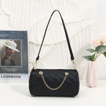 Load image into Gallery viewer, A trendy fashion casual diamond pattern embroidered chain diagonal cross cylinder bag with niche design shoulder bag  Amaijoin
