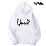 Load image into Gallery viewer, Fashion Men Women Long Sleeve Pullover Hooded Sweatshirts Unisex King and Queen Print Hoodie Casual Streetwear Couple Sweatshirt  Amaijoin
