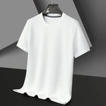 Load image into Gallery viewer, Short sleeved Polo shirShort sleeved Waffle Solid Polot fashion splicing men&#39;s round neck top cotton daily short sleeved T-shirt  Amaijoin
