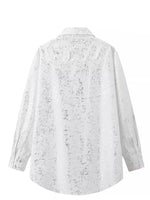 Load image into Gallery viewer, TRAFZA Women Fashion Spring Print Blouses Elegant Button-Up Casual Female Chic Long Sleeves Lapel Long Shirts Tops Streetwear  Amaijoin
