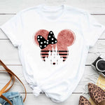 Load image into Gallery viewer, New T-shirts for Women Fashion Heart Minnie Print T Shirt Streetwear Clothes Kawaii Mickey Mouse Disney T Shirt Female Tops  Amaijoin
