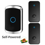 Load image into Gallery viewer, Self Powered Waterproof Wireless Doorbell Smart Home Without Battery Doorbell With Ringtone 150M Remote Receiver Bell  Amaijoin
