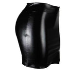 Load image into Gallery viewer, Sexy High Waist Wrapped Hip Skirt Women Leather Black Comfortable Split Short Lady Skirt Party Dress Nightclub  Amaijoin
