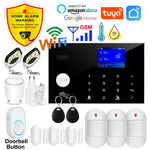 Load image into Gallery viewer, Tuya Smart Home Wifi GSM Burglar Alarm System APP Control 433MHz Wireless Door Water Sensor PIR Motion Carbon Monoxide Detector  Amaijoin
