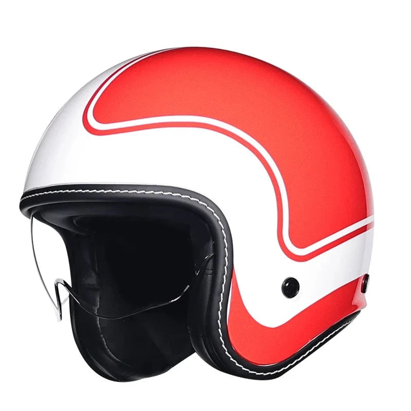 ORZ Retro Motorcycle Helmet Men's and Women's Half Helmet Cruise 3/4 Helmet Scooter Cruise  Amaijoin