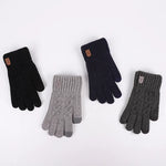 Load image into Gallery viewer, 2023 new men&#39;s warm gloves winter touch screen plus fleece gloves cold warm wool knitted gloves  Amaijoin
