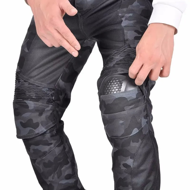 Camo Dual Spring Summer Riding Collection Classic Denim PK720 Motorcycle Pants Motocicleta Elastic Fit Jeans 4 Gears Choice  Amaijoin