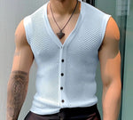 Load image into Gallery viewer, INCERUN 2024 Men Tank Tops Mesh Hollow Out Solid V Neck Sleeveless Summer Male Vests Transparent Streetwear Fashion Men Clothing  Amaijoin
