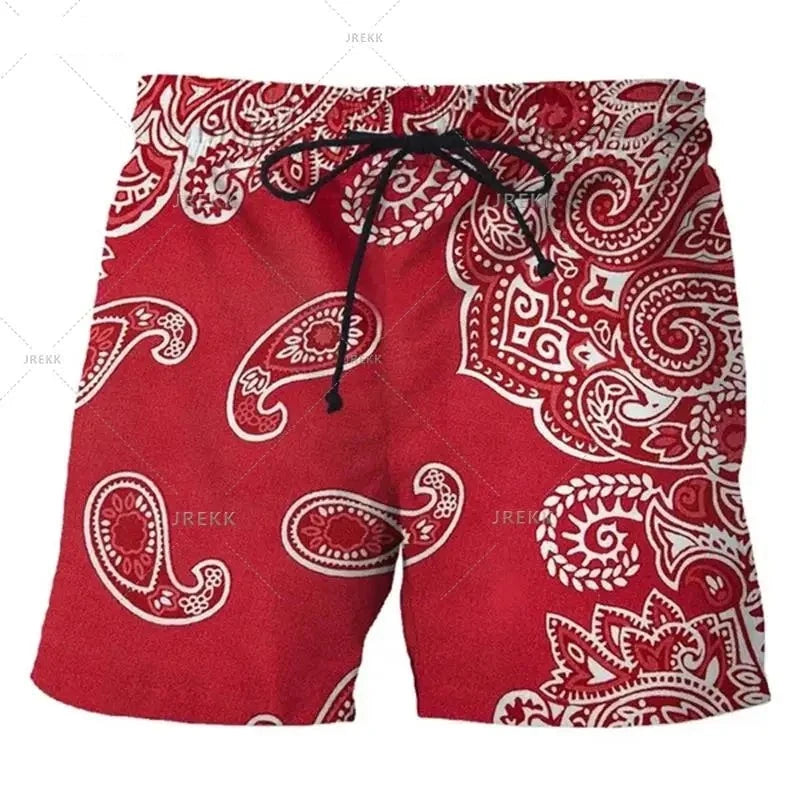 Ink Painting 3D Swimming Shorts Men Summer New Short Trunks Casual Comfort Beach Shorts Masculino Skateboarding Swimsuit  Amaijoin