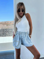 Load image into Gallery viewer, Fashionable Casual Women&#39;s Denim Shorts Reversible Stitching Versatile Summer New Arrival European American Style  Amaijoin
