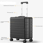 Load image into Gallery viewer, KLQDZMS New Suitcase Small Boarding Box All Aluminum Magnesium Alloy Trolley Business Travel Bag 18 Inches Cabin Luggage  Amaijoin
