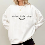 Load image into Gallery viewer, Violent Little Thing Sweatshirt Women Fourth Thing Book Quote Graphic Sweatshirts Basgiath War Collage Dark Academia Hoodie  Amaijoin
