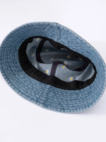 Load image into Gallery viewer, Little Daisy Embroidered Fisherman Hat for Women in Spring and Summer Fashion Versatile Sunshade and Sunscreen Show Small Face  Amaijoin
