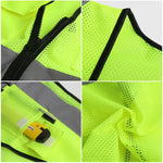 Load image into Gallery viewer, Adjustable Reflective Security Vests High Visibility Reflective Safety Vest Traffic Night Outdoor For Running Cycling Sports  Amaijoin
