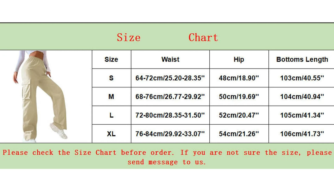 Womens Cargo Pants Elastic High Waist Wide Leg Trousers Straight Leg Joggers Outfits Baggy Wide Leg Sweatpants Oversized Pants  Amaijoin