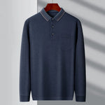 Load image into Gallery viewer, New Men&#39;s Casual Long Sleeve Polo Shirt Fashion Solid Color Top  Amaijoin
