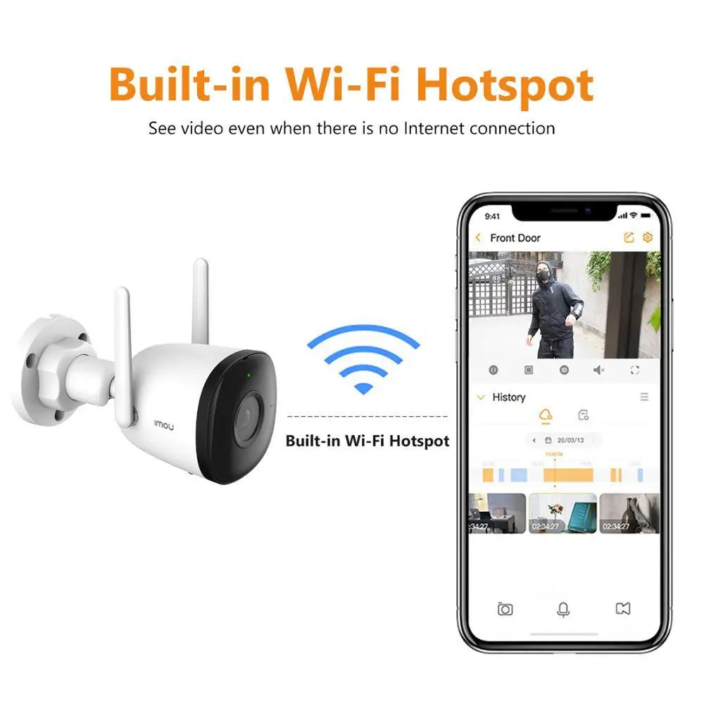 IMOU Bullet 2C 2MP 4MP Wifi Camera Automatic Tracking Weatherproof AI Human Detection Outdoor Surveillance IP Camera  Amaijoin